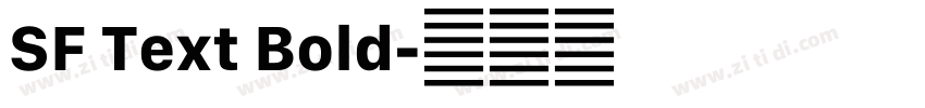 SF Text Bold字体转换